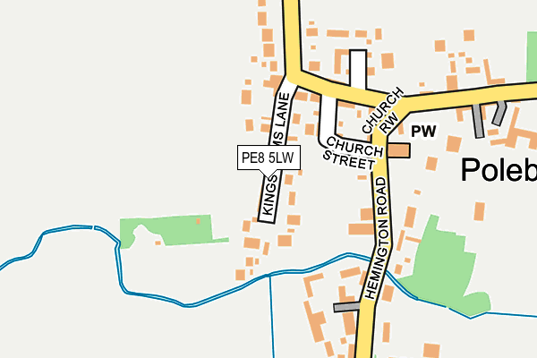 PE8 5LW map - OS OpenMap – Local (Ordnance Survey)