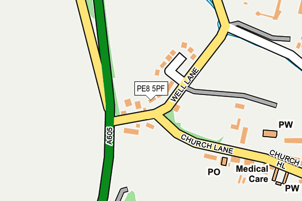 PE8 5PF map - OS OpenMap – Local (Ordnance Survey)