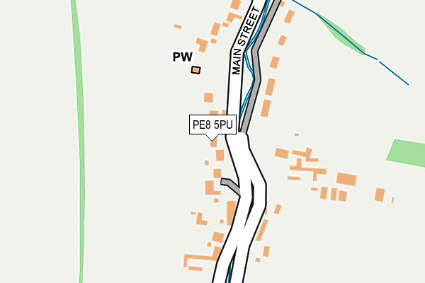 PE8 5PU map - OS OpenMap – Local (Ordnance Survey)