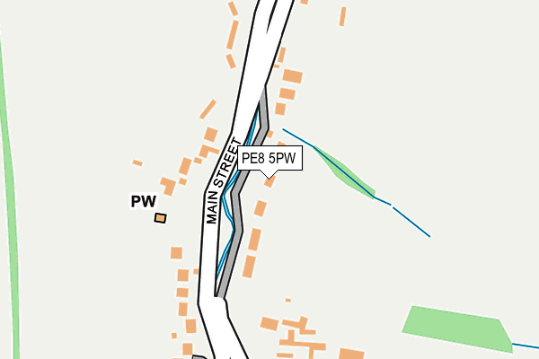 PE8 5PW map - OS OpenMap – Local (Ordnance Survey)