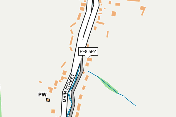 PE8 5PZ map - OS OpenMap – Local (Ordnance Survey)