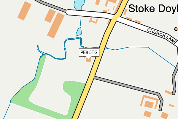 PE8 5TG map - OS OpenMap – Local (Ordnance Survey)