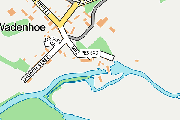 PE8 5XD map - OS OpenMap – Local (Ordnance Survey)