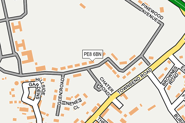 PE8 6BN map - OS OpenMap – Local (Ordnance Survey)