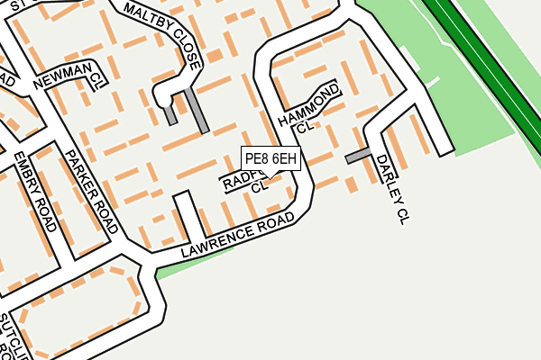 PE8 6EH map - OS OpenMap – Local (Ordnance Survey)