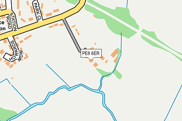 PE8 6ER map - OS OpenMap – Local (Ordnance Survey)