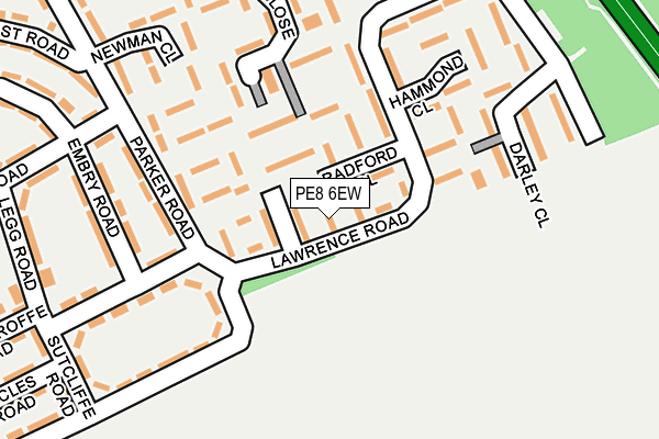 PE8 6EW map - OS OpenMap – Local (Ordnance Survey)