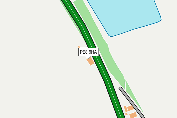 PE8 6HA map - OS OpenMap – Local (Ordnance Survey)