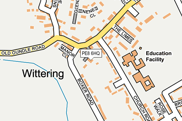 PE8 6HQ map - OS OpenMap – Local (Ordnance Survey)