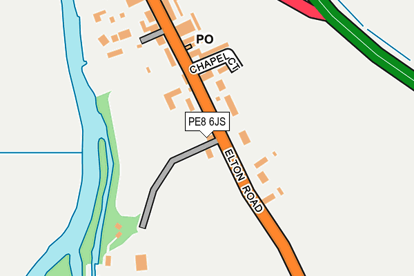 PE8 6JS map - OS OpenMap – Local (Ordnance Survey)