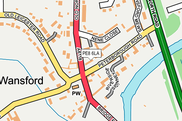 PE8 6LA map - OS OpenMap – Local (Ordnance Survey)