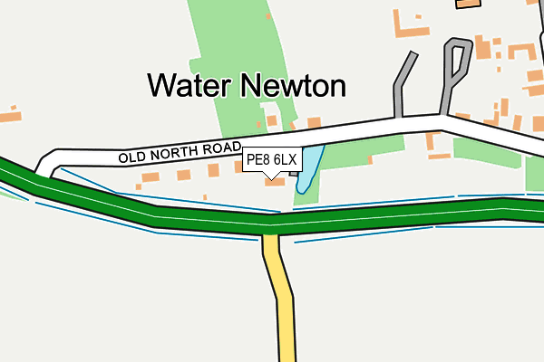 PE8 6LX map - OS OpenMap – Local (Ordnance Survey)