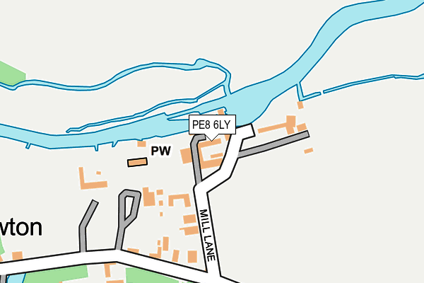 PE8 6LY map - OS OpenMap – Local (Ordnance Survey)