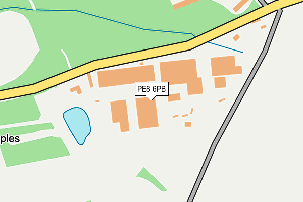 PE8 6PB map - OS OpenMap – Local (Ordnance Survey)