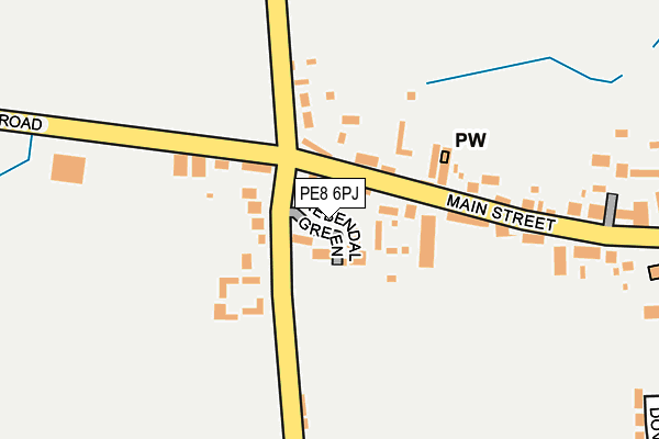 PE8 6PJ map - OS OpenMap – Local (Ordnance Survey)