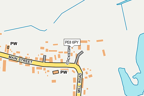 PE8 6PY map - OS OpenMap – Local (Ordnance Survey)