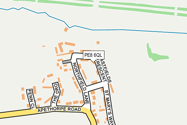 PE8 6QL map - OS OpenMap – Local (Ordnance Survey)