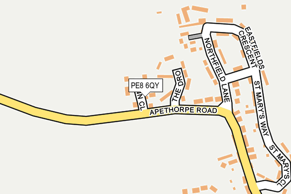 PE8 6QY map - OS OpenMap – Local (Ordnance Survey)