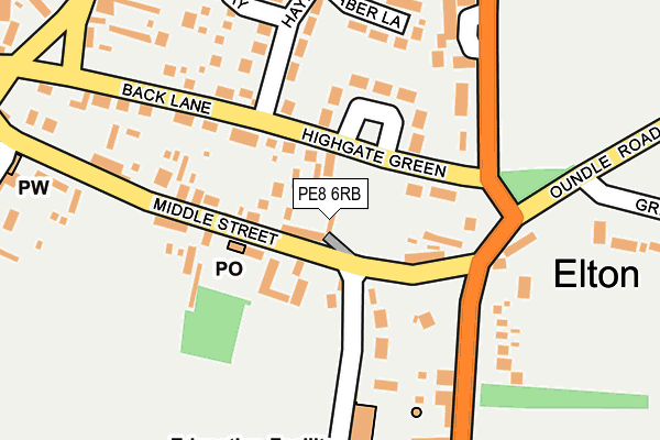 PE8 6RB map - OS OpenMap – Local (Ordnance Survey)
