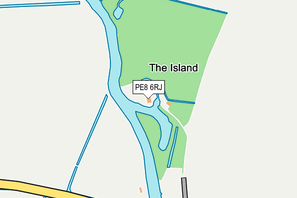 PE8 6RJ map - OS OpenMap – Local (Ordnance Survey)