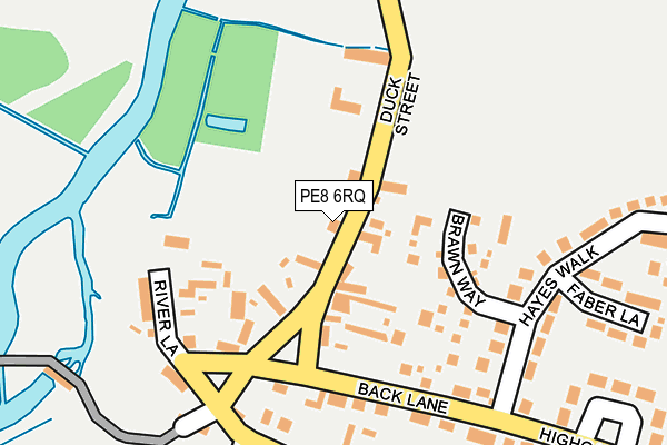 PE8 6RQ map - OS OpenMap – Local (Ordnance Survey)