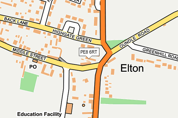 PE8 6RT map - OS OpenMap – Local (Ordnance Survey)