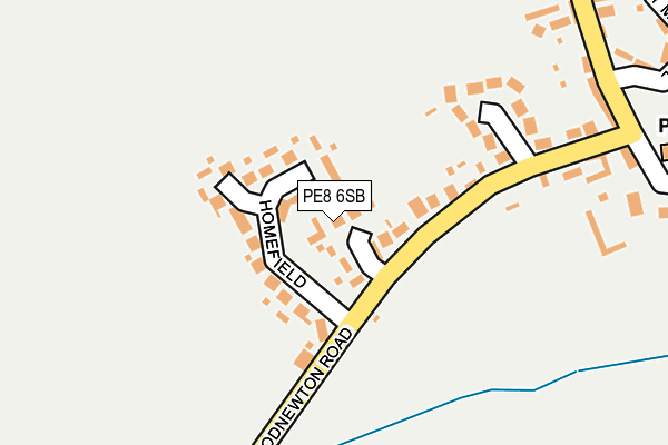 PE8 6SB map - OS OpenMap – Local (Ordnance Survey)