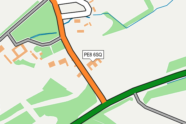 PE8 6SQ map - OS OpenMap – Local (Ordnance Survey)