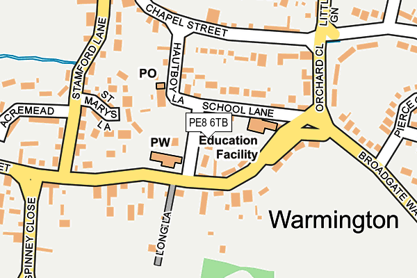 PE8 6TB map - OS OpenMap – Local (Ordnance Survey)