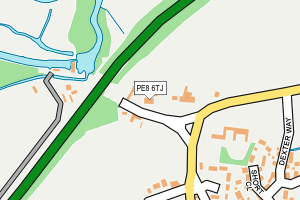 PE8 6TJ map - OS OpenMap – Local (Ordnance Survey)