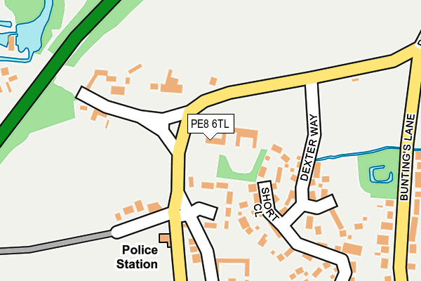 PE8 6TL map - OS OpenMap – Local (Ordnance Survey)