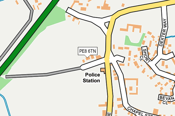 PE8 6TN map - OS OpenMap – Local (Ordnance Survey)