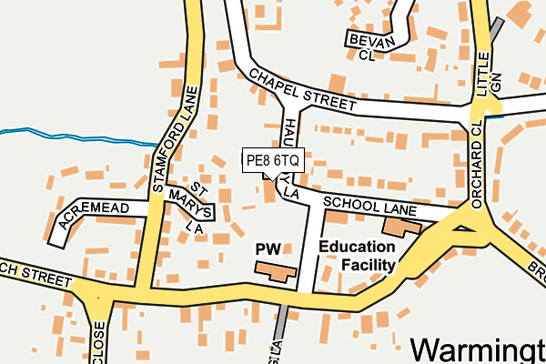 PE8 6TQ map - OS OpenMap – Local (Ordnance Survey)