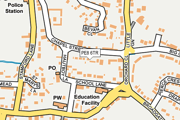 PE8 6TR map - OS OpenMap – Local (Ordnance Survey)
