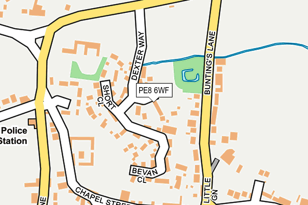 PE8 6WF map - OS OpenMap – Local (Ordnance Survey)