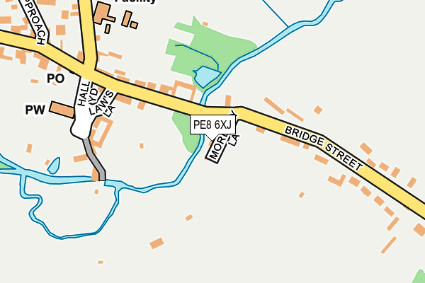 PE8 6XJ map - OS OpenMap – Local (Ordnance Survey)