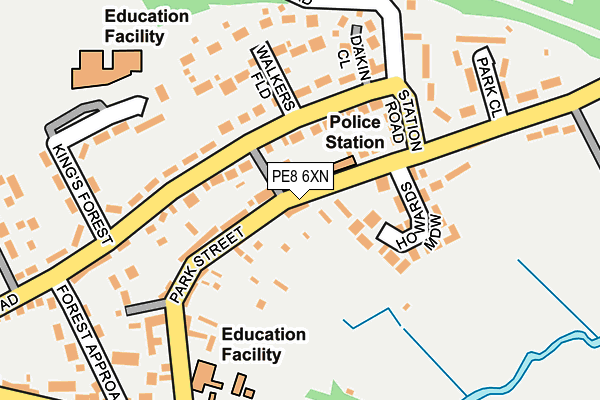 PE8 6XN map - OS OpenMap – Local (Ordnance Survey)