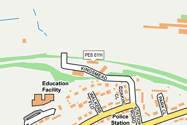 PE8 6YH map - OS OpenMap – Local (Ordnance Survey)