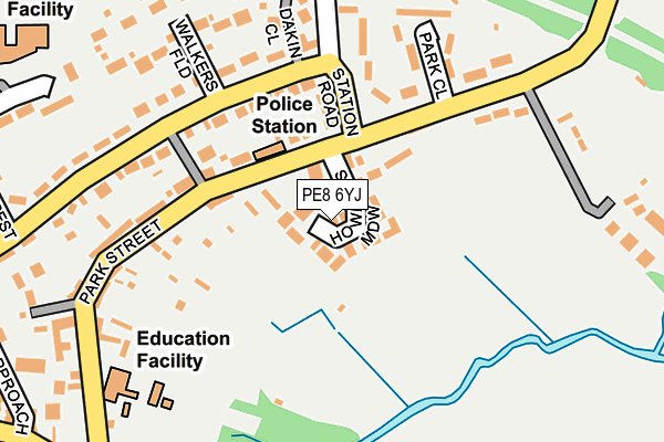 PE8 6YJ map - OS OpenMap – Local (Ordnance Survey)