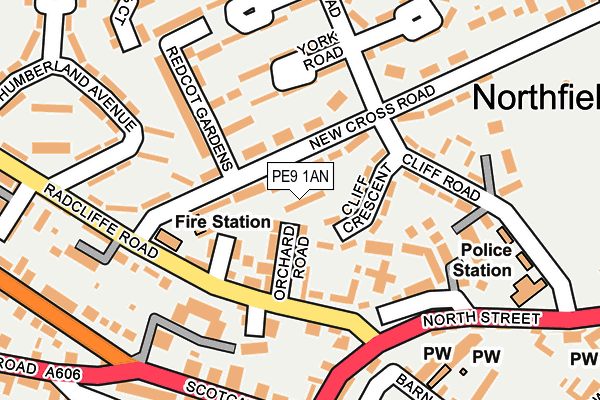 PE9 1AN map - OS OpenMap – Local (Ordnance Survey)