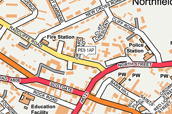 PE9 1AP map - OS OpenMap – Local (Ordnance Survey)