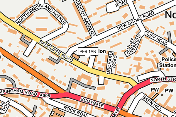 PE9 1AR map - OS OpenMap – Local (Ordnance Survey)