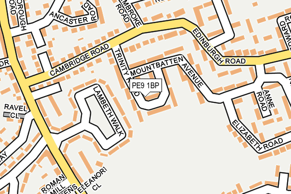 PE9 1BP map - OS OpenMap – Local (Ordnance Survey)
