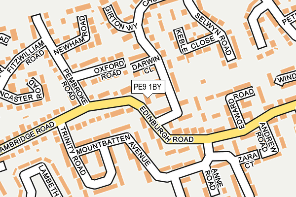 PE9 1BY map - OS OpenMap – Local (Ordnance Survey)