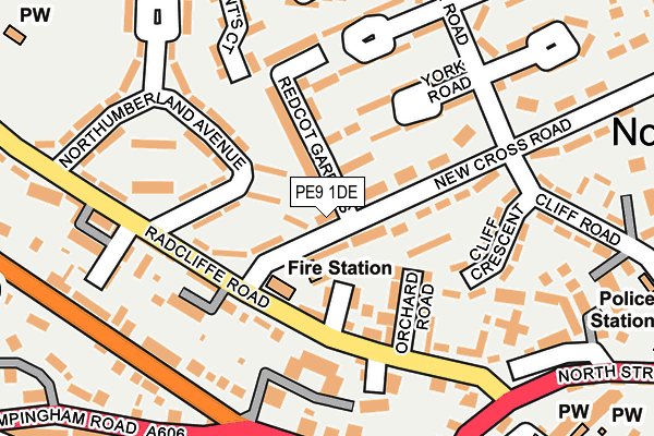 PE9 1DE map - OS OpenMap – Local (Ordnance Survey)