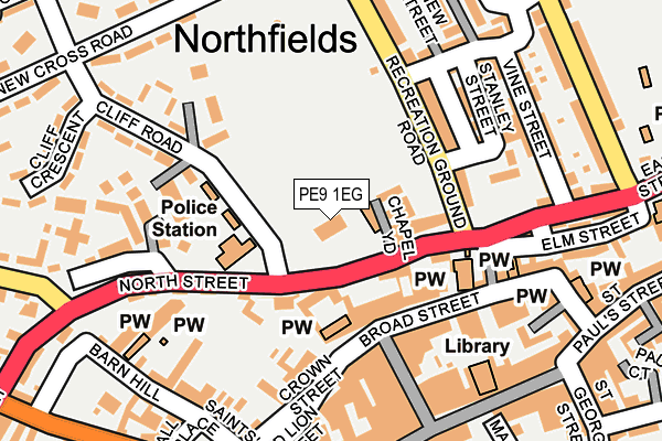 Map of NELSONS (BUTCHERS) LIMITED at local scale