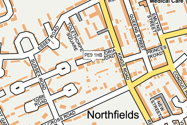 PE9 1HB map - OS OpenMap – Local (Ordnance Survey)