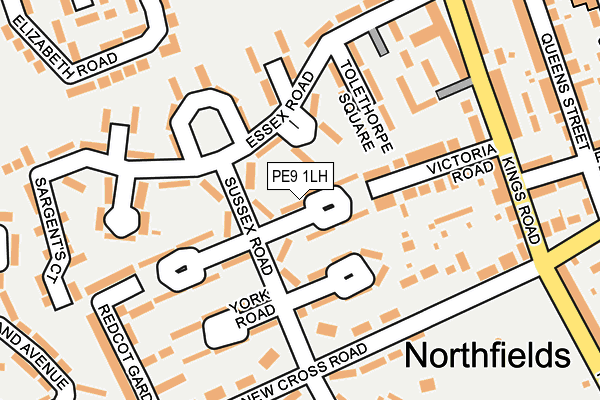 PE9 1LH map - OS OpenMap – Local (Ordnance Survey)
