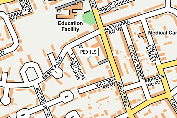 PE9 1LS map - OS OpenMap – Local (Ordnance Survey)