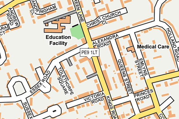 PE9 1LT map - OS OpenMap – Local (Ordnance Survey)